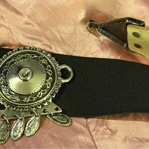 Silver and Black Women's Belt